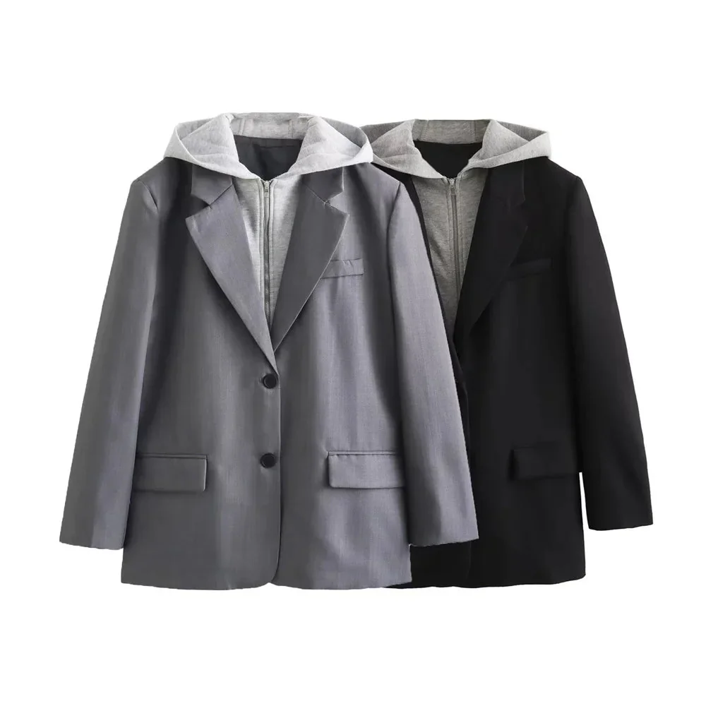 Limited Edition Cotton Blend Womens Hooded Jacket