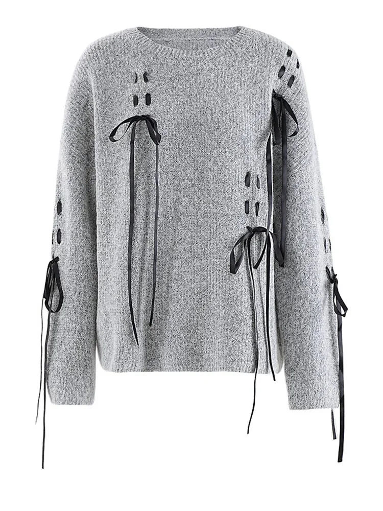 Elegant Cotton Blend Knit Pullover for Women