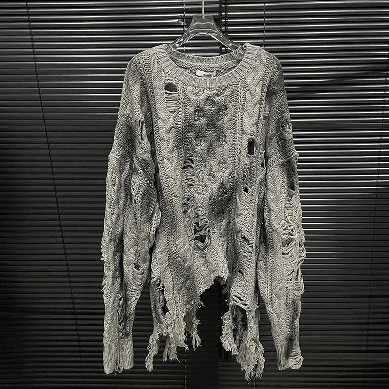 Premium Cotton Blend Womens Loose Knit Sweater