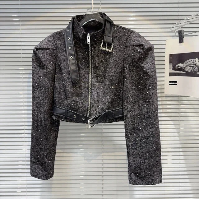 Gray Premium Cotton/Polyester Womens Jacket