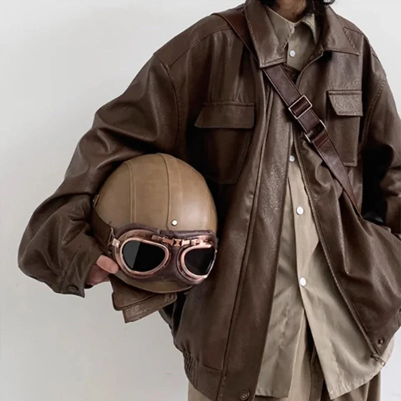 Stylish Classic Mens Leather Jacket