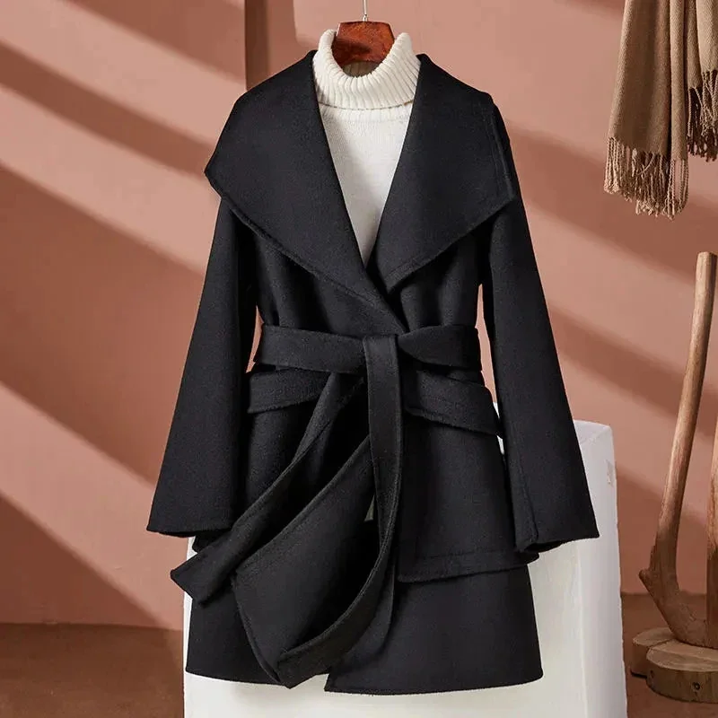 Limited Edition Wool Blend Womens Coat - Premium Quality