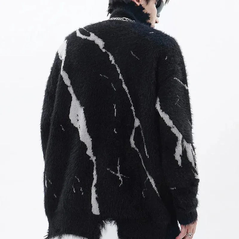 Classic Black Knit Sweater for Men