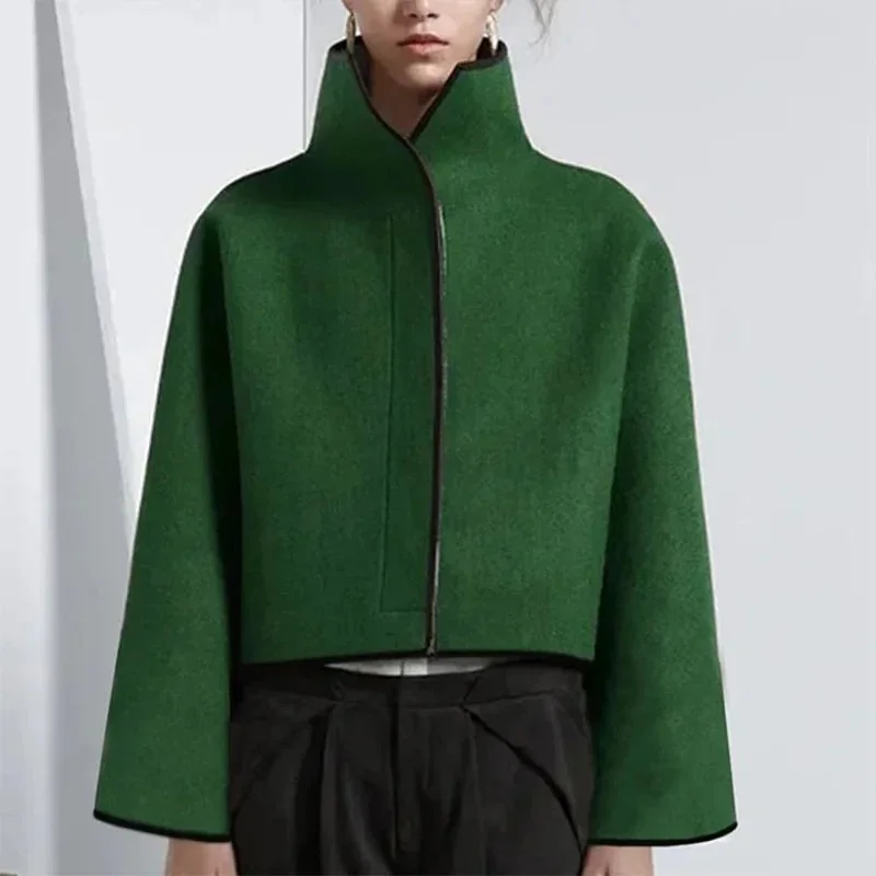 Premium Vintage Cotton Polyester Womens Bomber Jacket