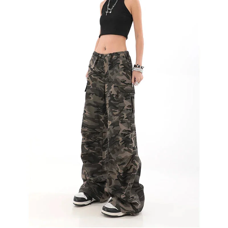Green Cargo Pants for Women - Premium Cotton Blend