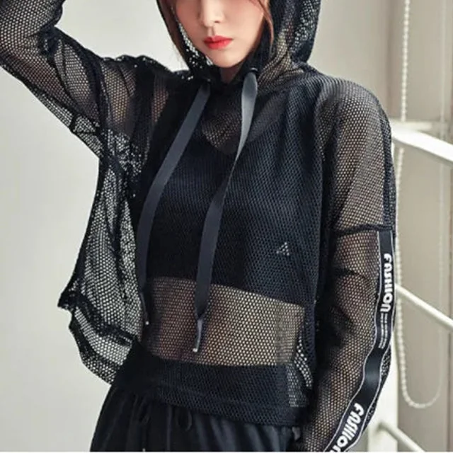 Chic Hooded Top in Premium Cotton Polyester Blend