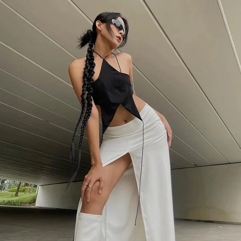 Black Premium Cotton Womens Top