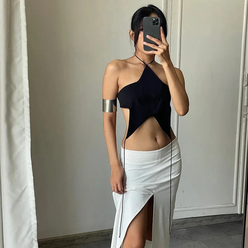 Black Premium Cotton Womens Top