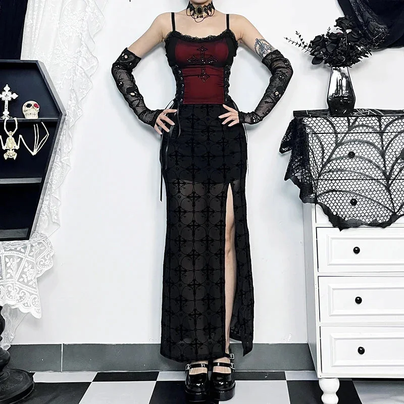 Plaid Womens Skirt Black Chic Style