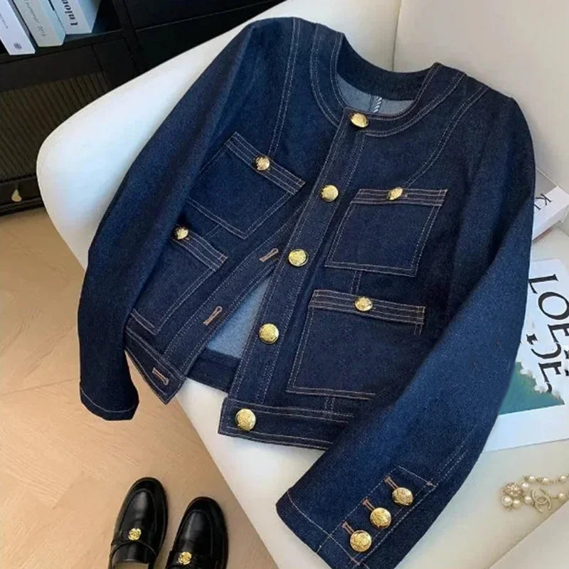 Stylish Blue Denim Jacket for Women