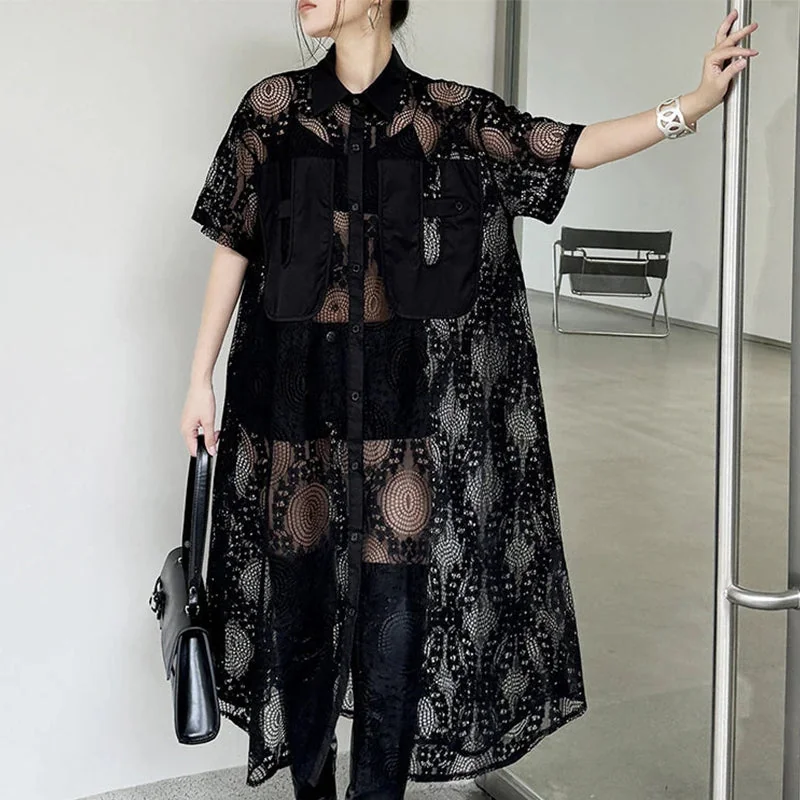 Limited Edition Cotton & Polyester Womens Shirt Dress