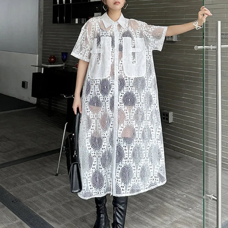 Limited Edition Cotton & Polyester Womens Shirt Dress