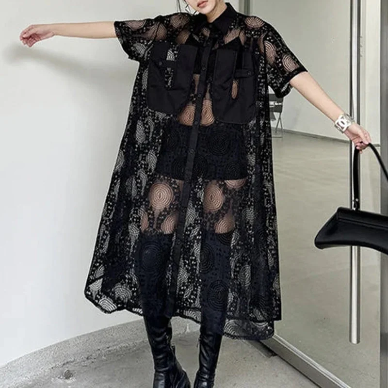 Limited Edition Cotton & Polyester Womens Shirt Dress