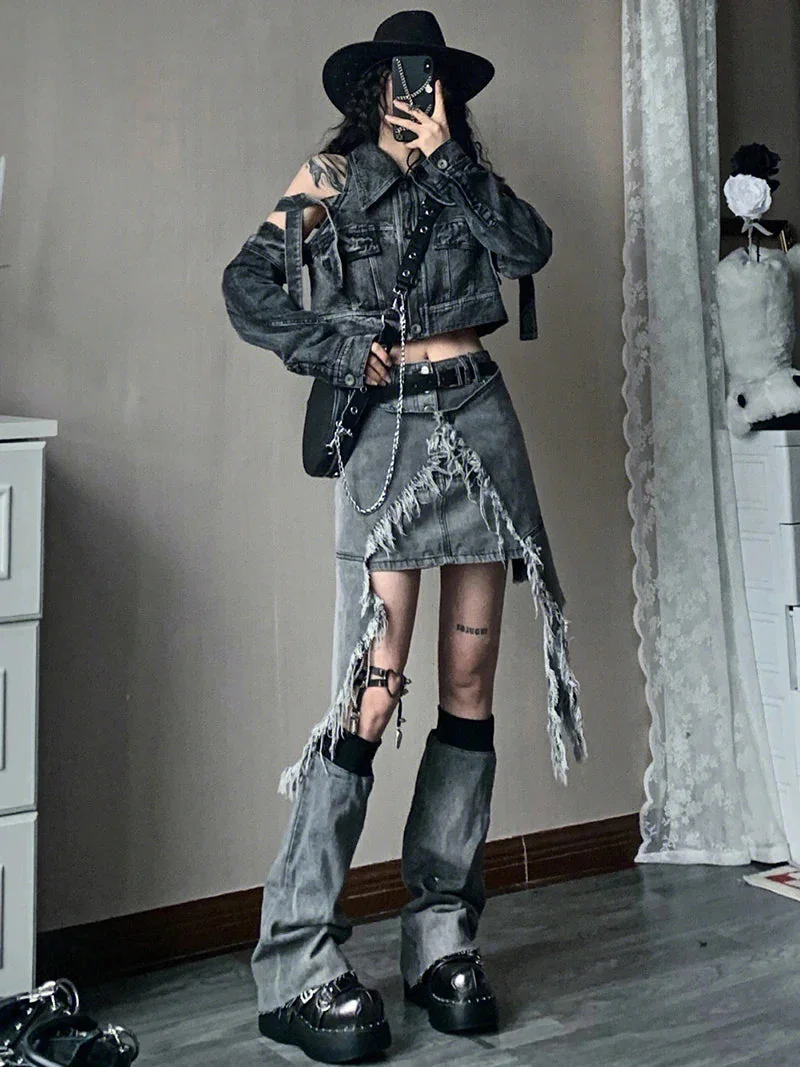 Blue Denim Skirt for Women