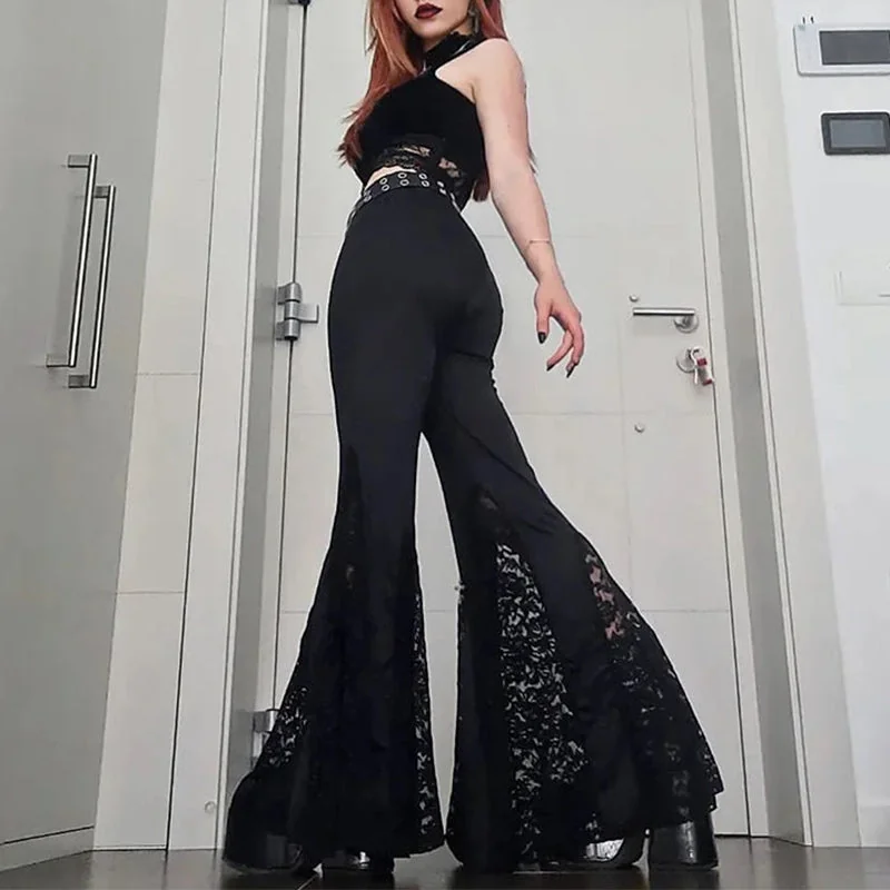 Black Womens Casual Pants - Premium Cotton Polyester Blend