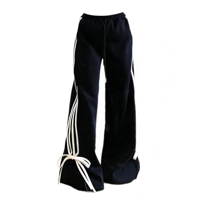 Premium Black Cotton & Polyester Womens Pants