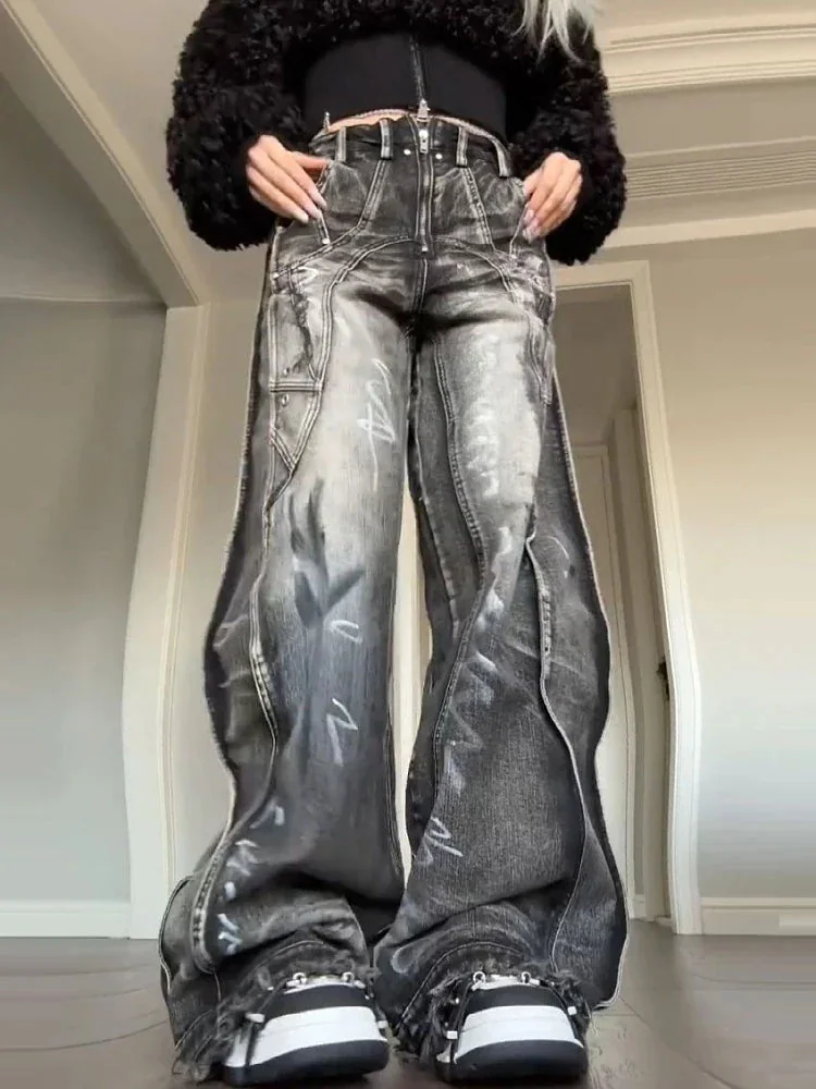 Womens Grey Cargo Pants Premium Cotton-Polyester Blend