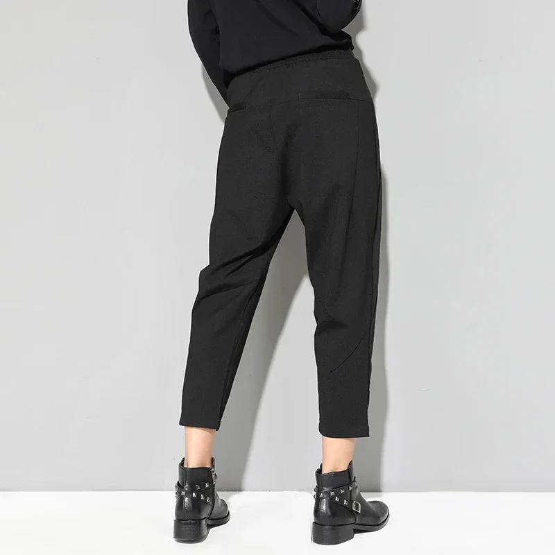 Classic Black Womens Casual Trousers