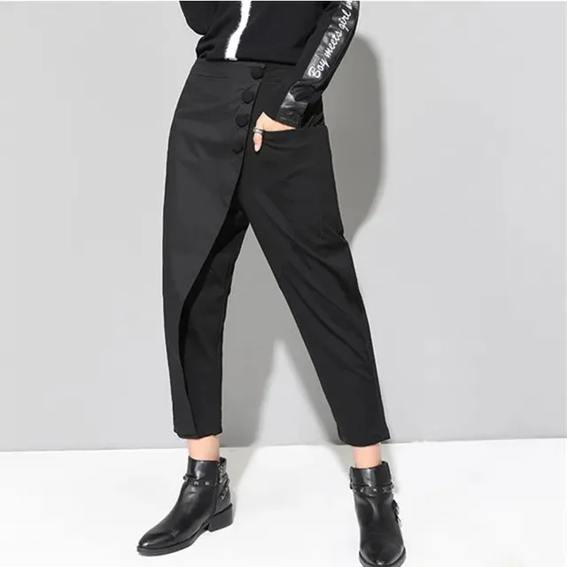 Classic Black Womens Casual Trousers