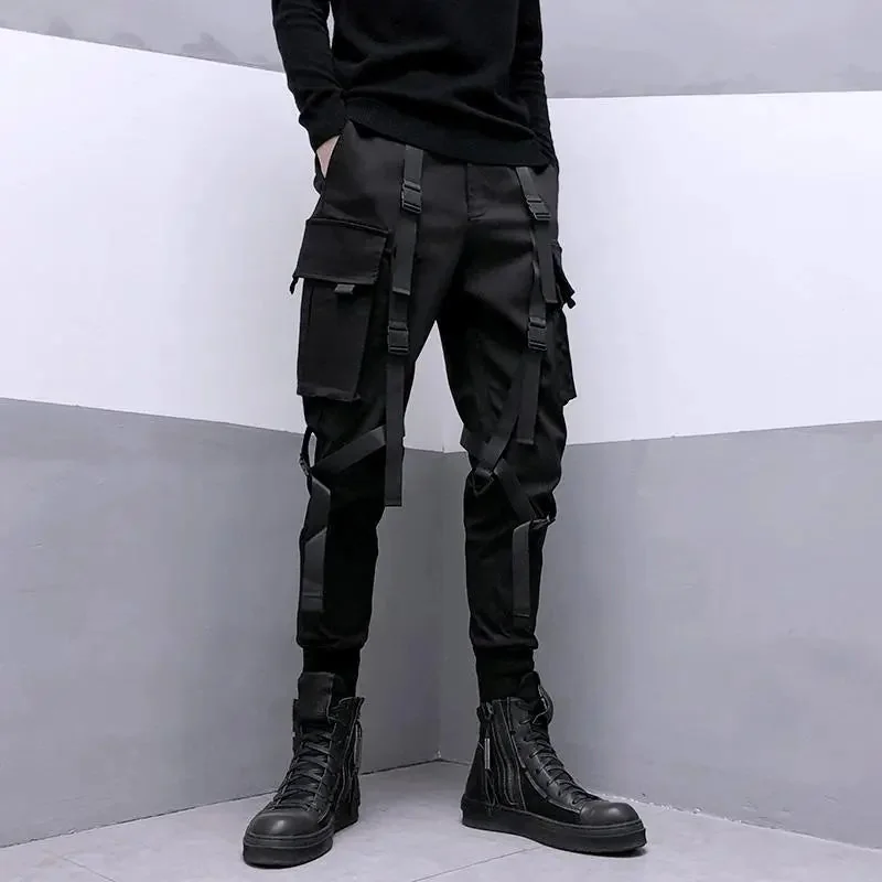 Black Cargo Pants for Men | Premium Cotton & Polyester Blend