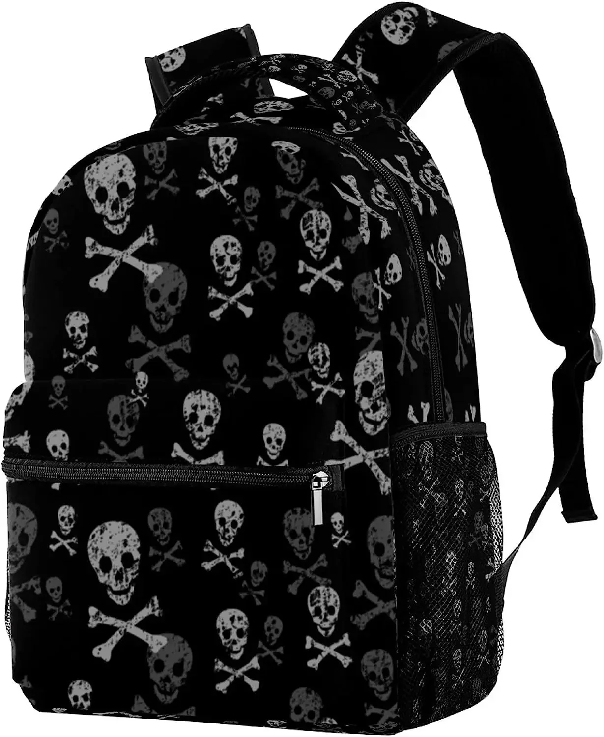 Premium Black Skull Backpack for Women