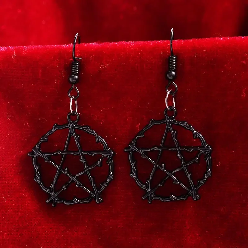Gothic Style Black Earrings for Women