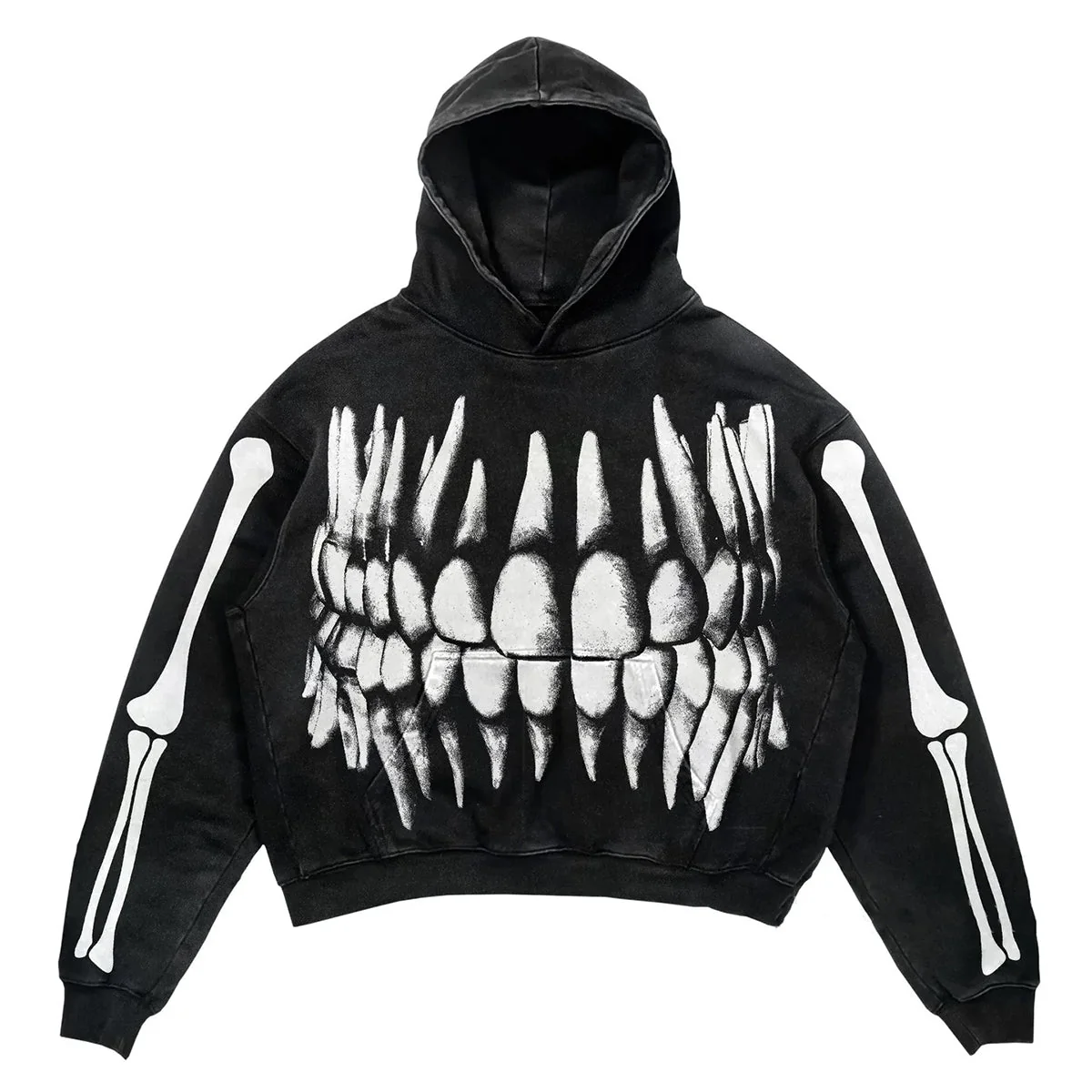 Premium Black Skull Graphic Hoodie - Limited Edition