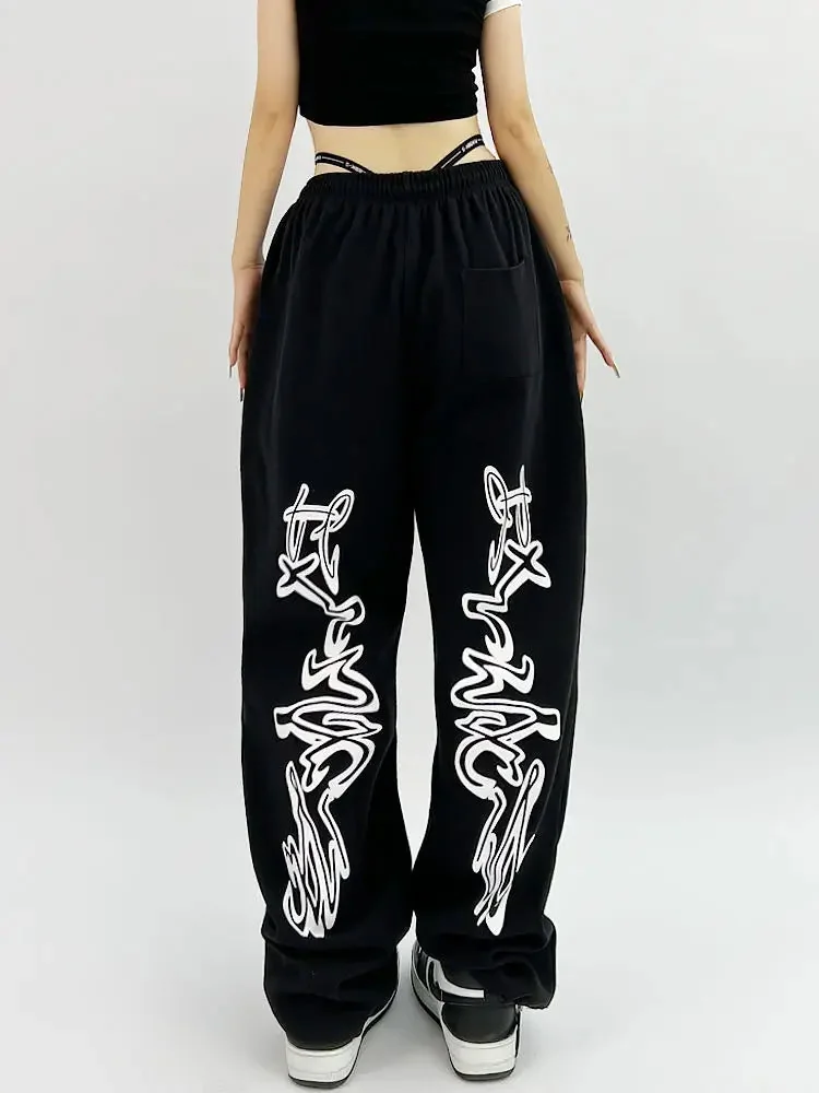 Black Limited Edition Cotton/Polyester Womens Joggers