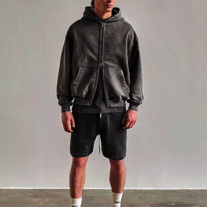 Premium Gray Cotton Blend Hoodie for Men