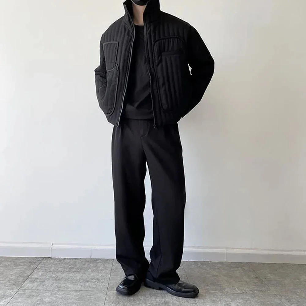 Premium Black Cotton Polyester Mens Jacket