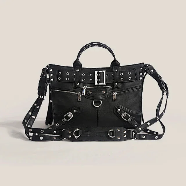 Black Premium Faux Leather Shoulder Bag for Women