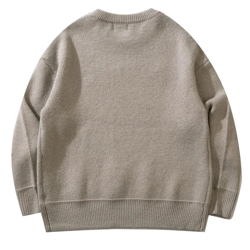Premium Cotton Blend Mens Casual Sweater - Gray | Limited Edition
