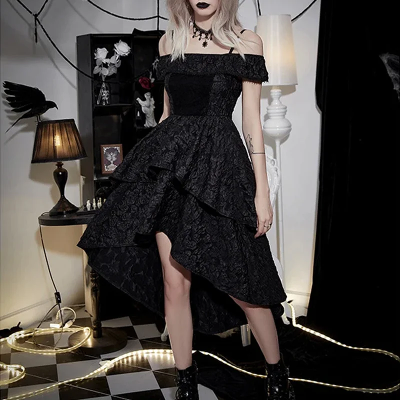 Black Gothic Style Womens Dress