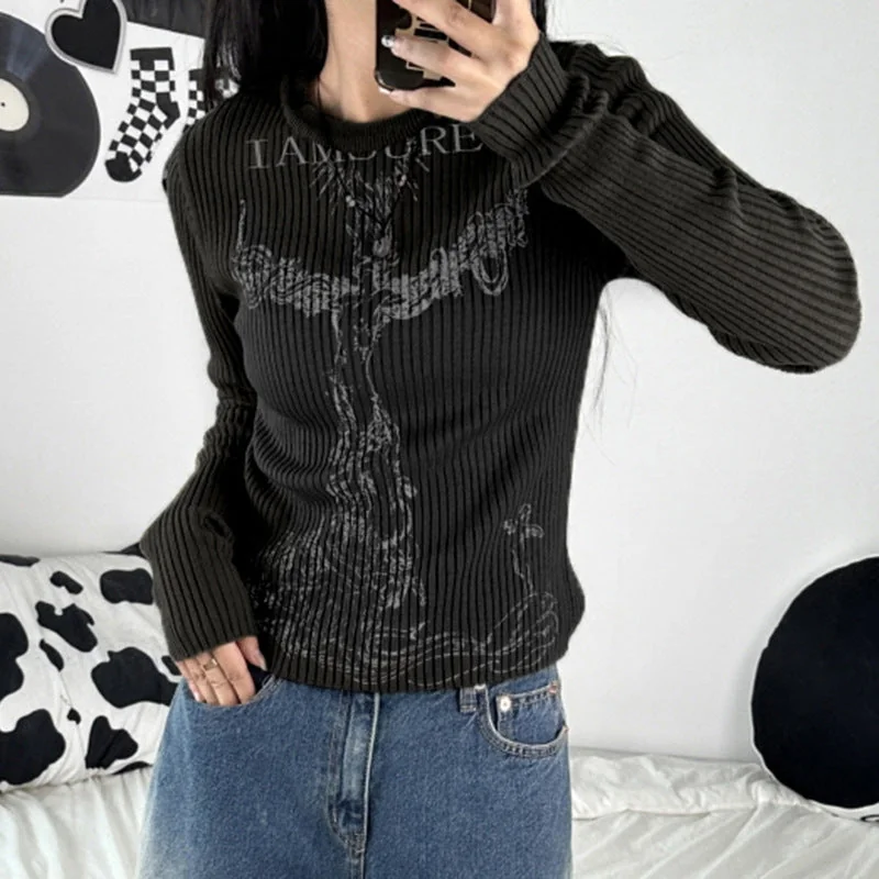 Stylish Cotton Blend Womens Pullover