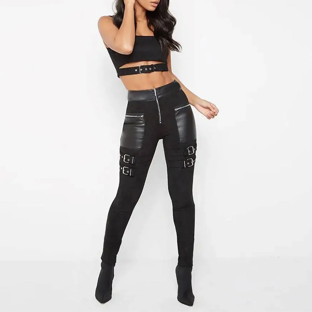 Elegant Black High Waist Pants for Women