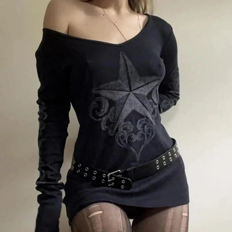 Black Gothic Style Womens Dress