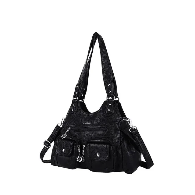 Elegant Black Vintage Handbag 50 cm