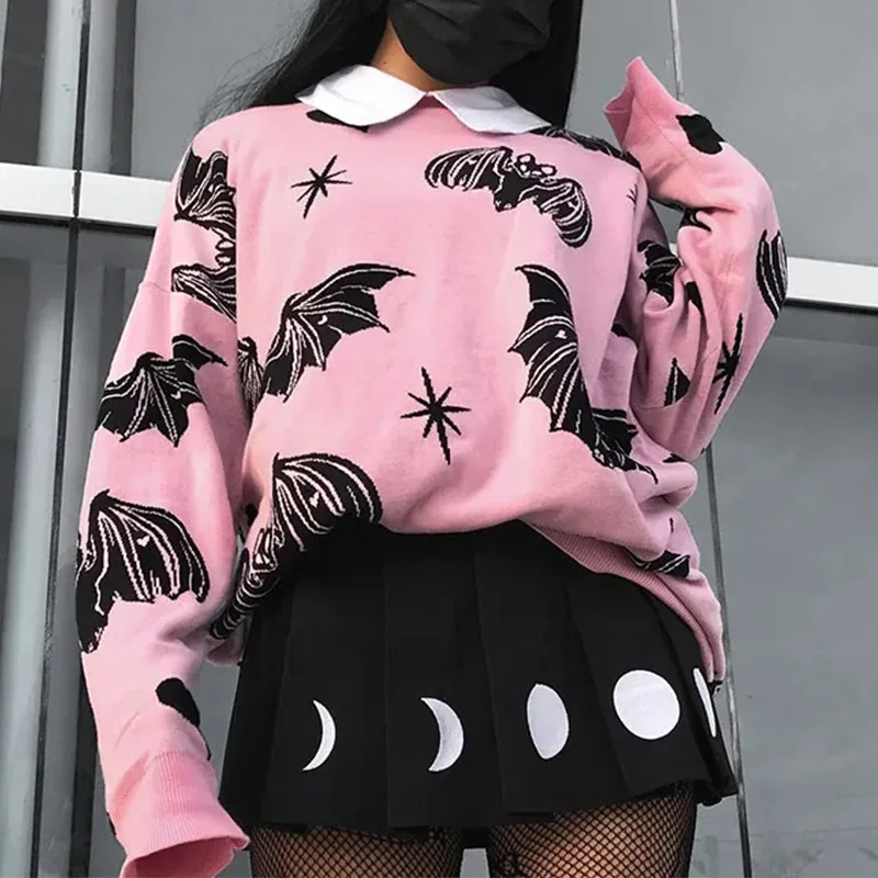 Pink Cotton Polyester Blend Womens Sweater - Limited Edition