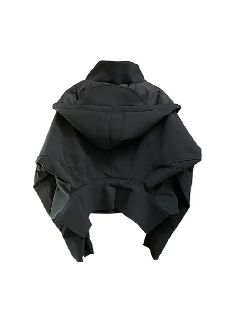 Black Premium Cotton Womens Jacket