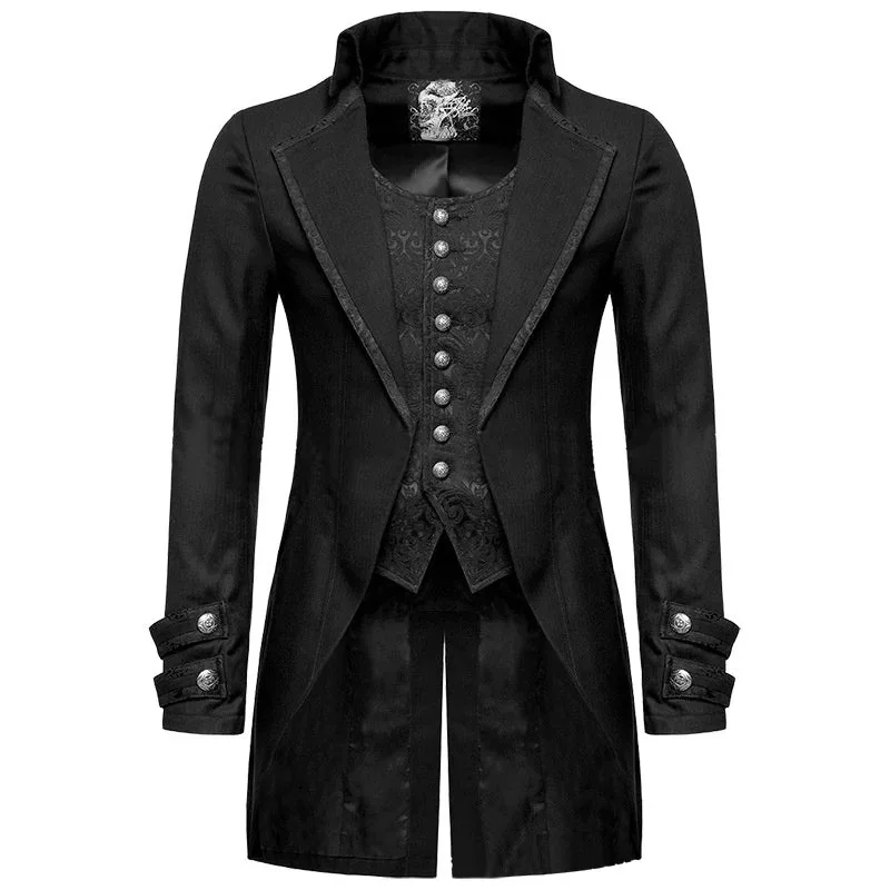 Limited Edition Gothic Style Mens Jacket in Premium Cotton & Polyester Blend
