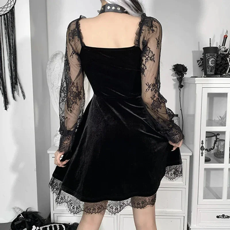 Black Velvet Dress for Women - Elegant Limited Edition Design