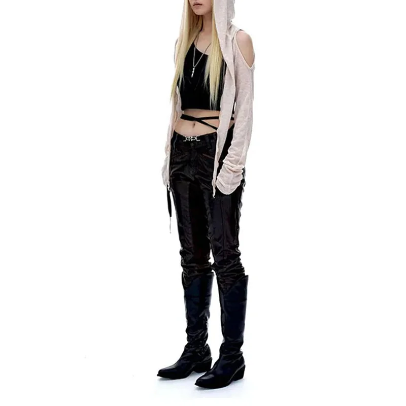 Premium Cotton Blend Womens Hooded Top