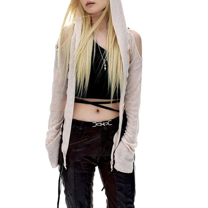 Premium Cotton Blend Womens Hooded Top