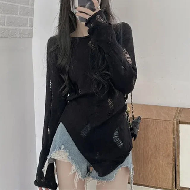 Elegant Cotton & Polyester Womens Pullover