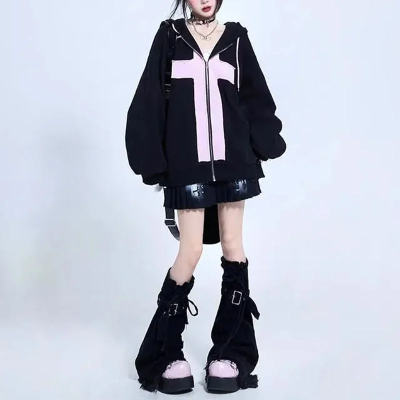 Essential Black Womens Hoodie - Premium Cotton/Polyester Blend