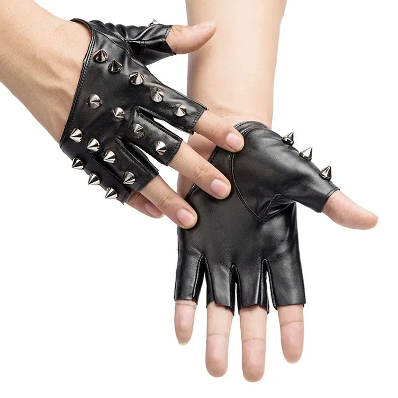 Premium Spike Black Gloves - Unisex Accessories