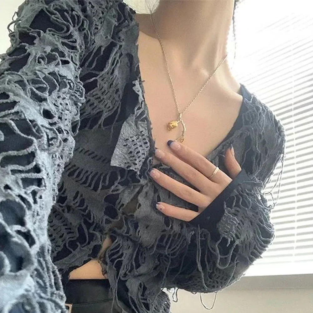 Blue Premium Cotton/Polyester Womens Top