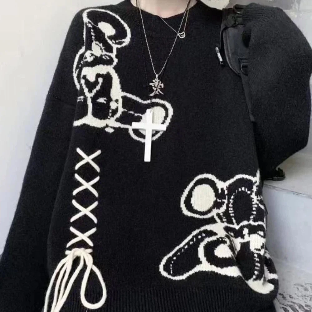 Black Womens Premium Cotton Polyester Blend Sweater