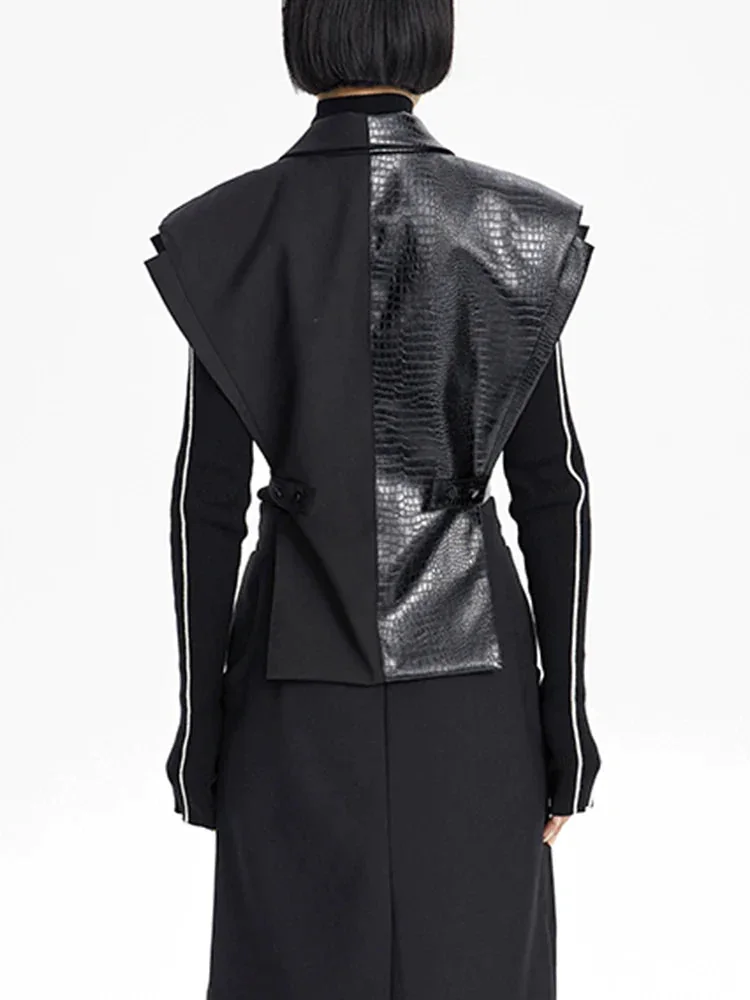 Limited Edition Faux Leather Womens Vest