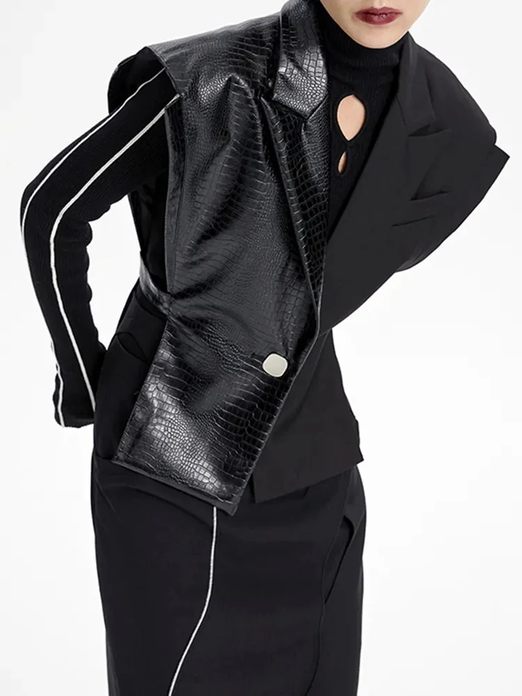 Limited Edition Faux Leather Womens Vest